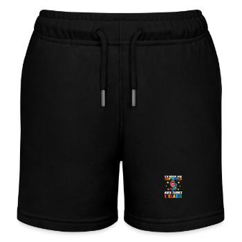 Superheld Erste Klasse Einschulung Schulkind - Kinder Organic Joggingshorts Mini Bolter von Stanley/Stella - Schwarz - Vorne
