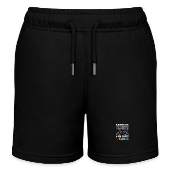 Kiata Farewell First Grade School Enrollment Schoolchild - Kids Organic Sweat Shorts by Stanley/Stella - black - Front