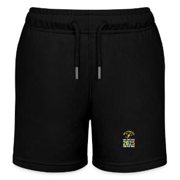 Kita Farewell First Grade School Enrollment 2025 - Kids Organic Sweat Shorts by Stanley/Stella - black - Front
