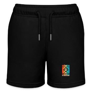 Dachdeckerei Ausbildung Lehrling Auzbi Dachdecker - Kinder Organic Joggingshorts Mini Bolter von Stanley/Stella - Schwarz - Vorne
