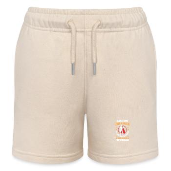 Dad of twins - Kids Organic Sweat Shorts by Stanley/Stella - soft Ecru - Front