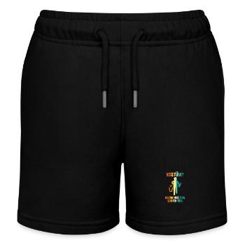 Carnaval de Jecken Carnaval - Short de jogging enfant bio Stanley/Stella - noir - Devant