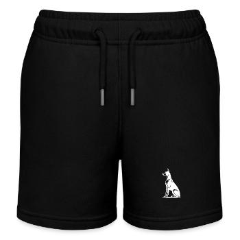 Noble Doberman Tatouage Chiens Silhouette - Short de jogging enfant bio Stanley/Stella - noir - Devant