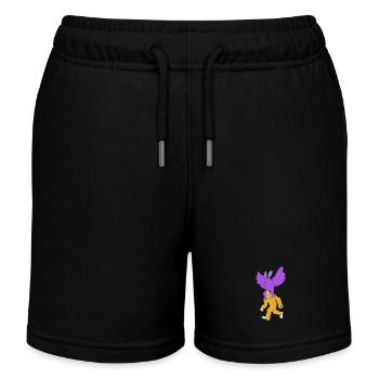 Mottenmann - Kinder Organic Joggingshorts Mini Bolter von Stanley/Stella - Schwarz - Vorne