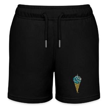 Laby Italienisches Eis - Kinder Organic Joggingshorts Mini Bolter von Stanley/Stella - Schwarz - Vorne