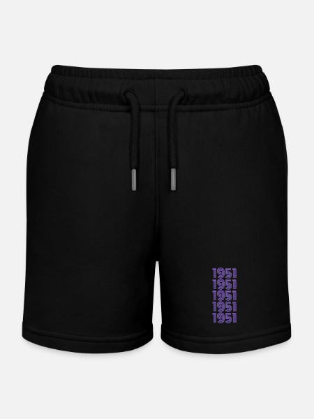 Sport 1951 - Short de jogging enfant bio Stanley/Stella - noir