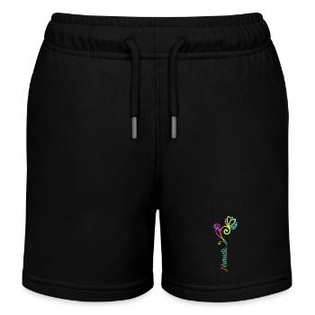 Namaste - Kids Organic Sweat Shorts by Stanley/Stella - black - Front