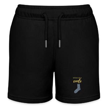 coole Socke - Kinder Organic Joggingshorts Mini Bolter von Stanley/Stella - Schwarz - Vorne