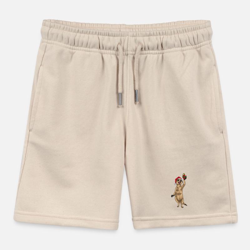 Erdmännchen Weihnachten Weihnachtskugel Kinder Organic Joggingshorts Mini Bolter von Stanley/Stella