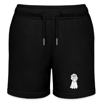 Erdmännchen Braut Schleier Hochzeit - Kinder Organic Joggingshorts Mini Bolter von Stanley/Stella - Schwarz - Vorne