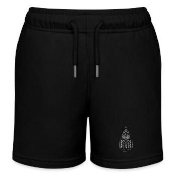 Austin, Zeichnung Texas Capitol, USA - Kinder Organic Joggingshorts Mini Bolter von Stanley/Stella - Schwarz - Vorne
