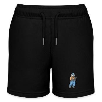 Atelier de clés mécaniques Badger - Short de jogging enfant bio Stanley/Stella - noir - Devant