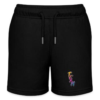 Team - Kinder Organic Joggingshorts Mini Bolter von Stanley/Stella - Schwarz - Vorne