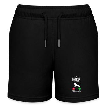 Bearded Dragon Call - Kids Organic Sweat Shorts by Stanley/Stella - black - Front