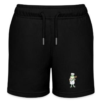 Cuisson de grenouilles, cuisson à la cuillère de cuisson - Short de jogging enfant bio Stanley/Stella - noir - Devant