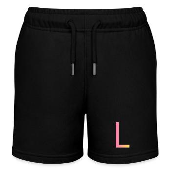 L - Kinder Organic Joggingshorts Mini Bolter von Stanley/Stella - Schwarz - Vorne