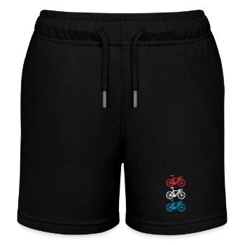 Cyclisme Luxembourg - Short de jogging enfant bio Stanley/Stella - noir - Devant