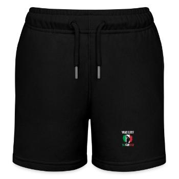 Italien Italiener Vaffanculo - Kinder Organic Joggingshorts Mini Bolter von Stanley/Stella - Schwarz - Vorne