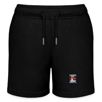 Serbe Serbe Allemagne Serbie - Short de jogging enfant bio Stanley/Stella - noir - Devant