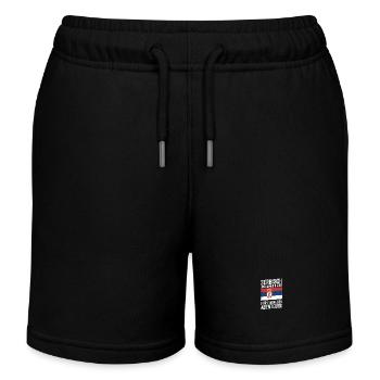 Serbe Serbe Serbie - Short de jogging enfant bio Stanley/Stella - noir - Devant