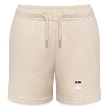 Serbe Serbe Serbie - Short de jogging enfant bio Stanley/Stella - écru doux - Devant