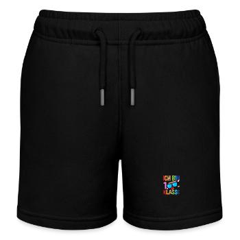 Erste Klasse Schulkind Schulbeginn Einschulung - Kinder Organic Joggingshorts Mini Bolter von Stanley/Stella - Schwarz - Vorne