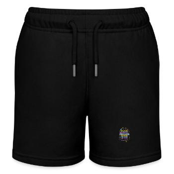 Kita Abgänger Schulanfang Schulkind Einschulung - Kinder Organic Joggingshorts Mini Bolter von Stanley/Stella - Schwarz - Vorne