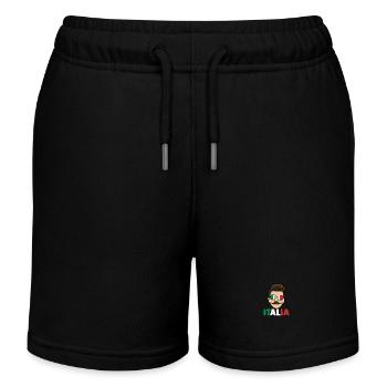 Italie Italien Italien Italie - Short de jogging enfant bio Stanley/Stella - noir - Devant