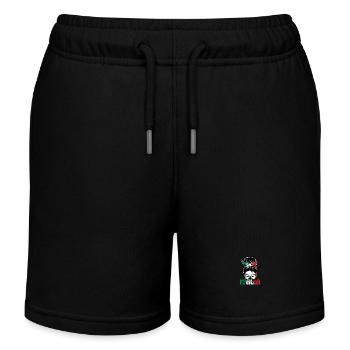 Italie Italien Italien Italie - Short de jogging enfant bio Stanley/Stella - noir - Devant