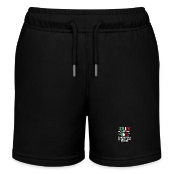 Italiener Italien - Kinder Organic Joggingshorts Mini Bolter von Stanley/Stella - Schwarz - Vorne