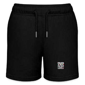 Italiener Italien - Kinder Organic Joggingshorts Mini Bolter von Stanley/Stella - Schwarz - Vorne