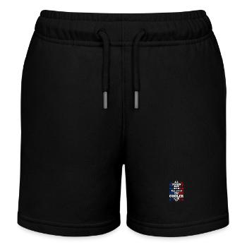 Slowenen Slowenien - Kinder Organic Joggingshorts Mini Bolter von Stanley/Stella - Schwarz - Vorne