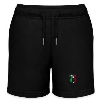 Italie Italien Italien Italie - Short de jogging enfant bio Stanley/Stella - noir - Devant