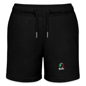 Italie Italien Italien Italie - Short de jogging enfant bio Stanley/Stella - noir - Devant