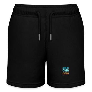 Ich Habe Zwei Titel Oma Und Stiefoma - Kinder Organic Joggingshorts Mini Bolter von Stanley/Stella - Schwarz - Vorne