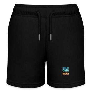 Ich Habe Zwei Titel Oma Und Mama - Kinder Organic Joggingshorts Mini Bolter von Stanley/Stella - Schwarz - Vorne