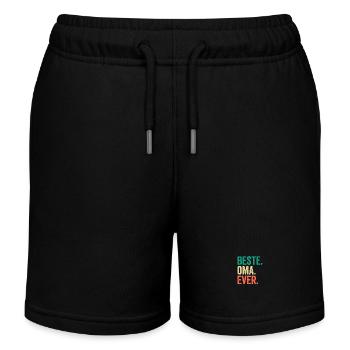 Großmutter Oma - Kinder Organic Joggingshorts Mini Bolter von Stanley/Stella - Schwarz - Vorne