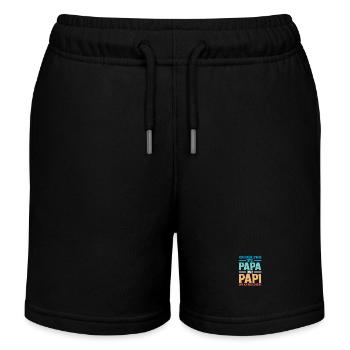 Vater Stiefvater Vatertag Papa - Kinder Organic Joggingshorts Mini Bolter von Stanley/Stella - Schwarz - Vorne