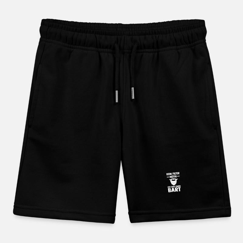 Bearded Bearded Beard Kids Organic Sweat Shorts by Stanley/Stella