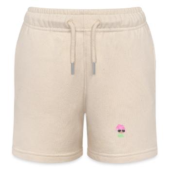Weihnachten Weihnachtswichtel Weihnachtsgnom - Kinder Organic Joggingshorts Mini Bolter von Stanley/Stella - Natur - Vorne