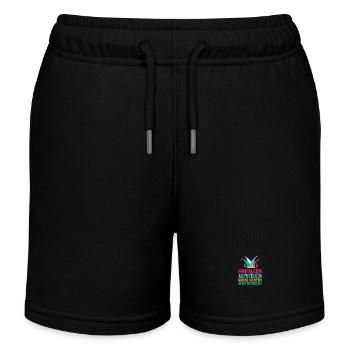 Karnevalskostüm Fasching Karneval - Kinder Organic Joggingshorts Mini Bolter von Stanley/Stella - Schwarz - Vorne