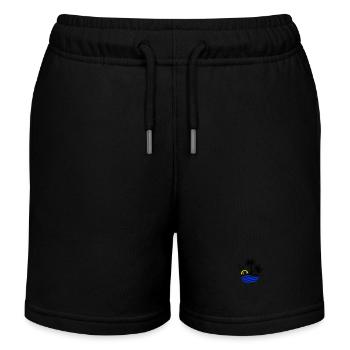 Île Palmiers Mer - Short de jogging enfant bio Stanley/Stella - noir - Devant