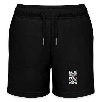French French France - Kids Organic Sweat Shorts by Stanley/Stella - black - Front