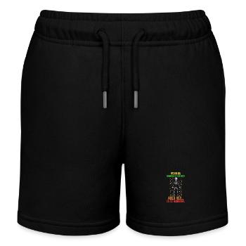 Karnevalskostüm Fasching Karneval - Kinder Organic Joggingshorts Mini Bolter von Stanley/Stella - Schwarz - Vorne