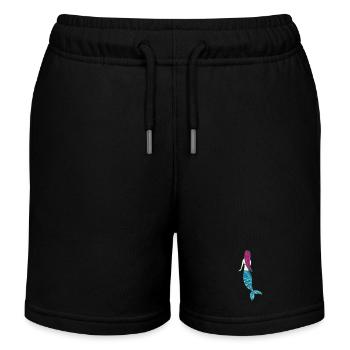 meerjungfrau - Kinder Organic Joggingshorts Mini Bolter von Stanley/Stella - Schwarz - Vorne