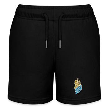 Antiklerykal - Kinder Organic Joggingshorts Mini Bolter von Stanley/Stella - Schwarz - Vorne