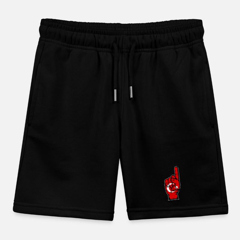 Drapeau de la Turquie numéro 1 utilisé Short de jogging enfant bio Stanley/Stella