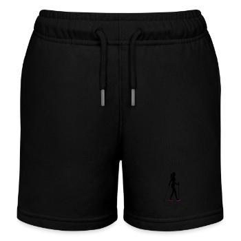 Icône de la femme de marche nordique - Short de jogging enfant bio Stanley/Stella - noir - Devant