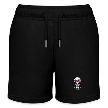 Skelett Halloween - Kinder Organic Joggingshorts Mini Bolter von Stanley/Stella - Schwarz - Vorne