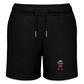 Mastiff Hund Weihnachten Ugly Christmas - Kinder Organic Joggingshorts Mini Bolter von Stanley/Stella - Schwarz - Vorne